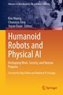 Titel: Humanoid Robots and Physical AI. Hintergrund: Roboter mit digitalen Anzeigen, Logo unten rechts.