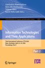 Titel: Information Technologies and Their Applications. Konferenz, ITTA 2026, Baku, April 22–24. Buntes, akademisches Cover.