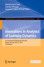 Titel: Innovations in Analytics of Learning Dynamics. Hintergrund in Blau und Orange, Springer-Logo unten.