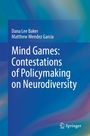 Titel: "Mind Games: Contestations of Policymaking on Neurodiversity." Blaue Hintergrundgestaltung mit Autorenangabe.