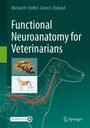 „Functional Neuroanatomy for Veterinarians," Illustrationen von Gehirn und Hundekontur mit Nervenbahnen, Logo unten rechts.