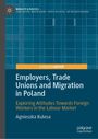 Blaues Cover mit weißem Titel: "Employers, Trade Unions and Migration in Poland". Autor: Agnieszka Kulesa.