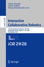 "Andrey Ronzhin, Valeria Gribova, Roman Meshcheryakov (Eds.). Interactive Collaborative Robotics. Springer-Logo unten."