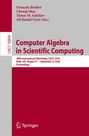 Text: Computer Algebra in Scientific Computing, 28th International Workshop, CASC 2026. Rotes und graues Cover mit Springer-Logo.