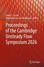 "Proceedings of the Cambridge Unsteady Flow Symposium 2026" in weißer Schrift, rot-gelb gemusterter Hintergrund. Springer-Logo unten.