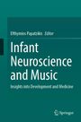 "Efthymios Papatzikis Editor. Infant Neuroscience and Music. Insights into Development and Medicine." Grüner Hintergrund.