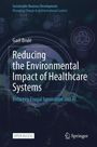 "Reducing the Environmental Impact of Healthcare Systems" von Gaël Brulé, mit Erdkugel- und Umweltsymbolen.