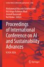 "Proceedings of International Conference on AI and Sustainability Advances ICASA 2026." Rotes wissenschaftliches Cover mit Molekülstruktur.