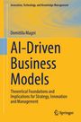 AI-Driven Business Models von Domitilla Magni. Gelber Hintergrund mit blauem Text. Verleger-Logo unten.