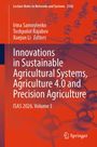 Titel: "Innovations in Sustainable Agricultural Systems, Agriculture 4.0 and Precision Agriculture". Rotes Design.
