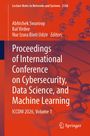 Titel: "Proceedings of International Conference on Cybersecurity, Data Science, and Machine Learning". Rote Abstraktion.
