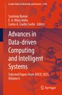 Titel: Advances in Data-driven Computing and Intelligent Systems. Autoren: Sandeep Kumar, E.A. Mary Anita, Carlos A. Coello Coello. Im Hintergrund orange und blaue Molekularstruktur.