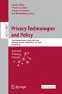 Buchtitel: Privacy Technologies and Policy. 14th Annual Privacy Forum, APF 2026, Salzburg, Austria. Springer-Logo.