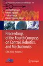 Titel: "Proceedings of the Fourth Congress on Control, Robotics, and Mechatronics." Oben links technische Zeichnungen.
