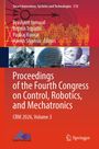 Titel: "Proceedings of the Fourth Congress on Control, Robotics, and Mechatronics". Oben technische Illustrationen.