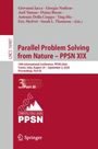 "Parallel Problem Solving from Nature – PPSN XIX", Konferenzdetails, Illustration: DNA-Helix und Berg, Logo: Springer.