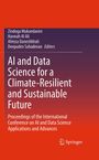 Buchtitel: "AI and Data Science for a Climate-Resilient and Sustainable Future". Roter Hintergrund, Springer-Logo.