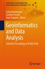 "Geoinformatics and Data Analysis" steht groß auf einem orangefarbenen Hintergrund, darunter "Springer" Logo.