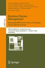 Buchtitel "Business Process Management" mit Konferenzdetails und abstraktes BPM-2026-Logo in Grün und Orange.