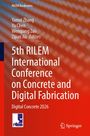 „5th RILEM International Conference on Concrete and Digital Fabrication“. Rote Abstrahierung mit Springer-Logo.