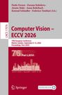 "Computer Vision – ECCV 2026", Autoren und Herausgeber oben, Konferenzdetails darunter. Illustration von Malmö unten.