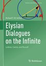 "Elysian Dialogues on the Infinite: Leibniz, Cantor, and Russell" von Richard T. W. Arthur. Grün mit geometrischen Formen.