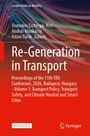 „Re-Generation in Transport“, wissenschaftlicher Tagungsband, buntes Linienmuster, Rot als Hauptfarbe, Springer-Logo.