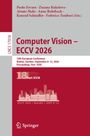 Titel: "Computer Vision – ECCV 2026", Konferenz in Malmö, Schweden, 8.–12. September 2026. Springer-Logo unten.