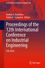 "Proceedings of the 12th International Conference on Industrial Engineering ICIE 2026." Rote Hintergrundillustration.