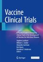 „Vaccine Clinical Trials“ in großen, weißen Buchstaben auf blauem Hintergrund; darunter Herausgebernamen, Springer-Logo.