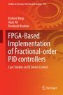 Roter Hintergrund mit Zahnrädern, Titel: "FPGA-Based Implementation of Fractional-order PID controllers".