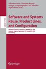 Buchtitel: "Software and Systems Reuse, Product Lines, and Configuration". Konferenzdetails unten. Springer-Logo links.