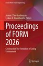 "Proceedings of FORM 2026", rote und orange geometrische Formen, Autoren Armen Z. Ter-Martirosyan, Lyubov A. Adamtsevich.
