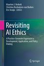 "Revisiting AI Ethics", ein Buchcover mit Autoren, Untertitel und Springer-Logo. Hintergrund in Blautönen.