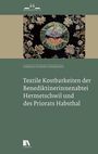 Text: "Textile Kostbarkeiten der Benediktinerinnenabtei Hermetschwil und des Priorats Habsthal." Oben Logo mit "Murensia 15". Unten florale Stickerei.