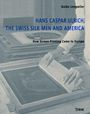 Text: "Guido Lengwiler, Hans Caspar Ulrich, The Swiss Silk Men and America, How Screen Printing Came to Europe, Triest."  

Hintergrund: Historisches Foto von Händen, die Siebdruck betreiben.