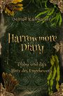 „Miriam Rademacher, Harrowmore Diary, Tibby und das Herz des Ungeheuers“. Im Hintergrund grüne, verzierte Oberfläche.