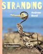 STRANDING. Andrew Bond. Herumstrandend die Welt entdecken. Treibholz vor unscharfem Ozeanhintergrund.