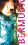 "Bermuda" und "Roman" in großem Text, Valeska Marina Stach darunter. Verschwommene Frau in Bewegung.