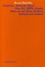 Orange Buchumschlag mit blauer und weißer Schrift. Titel und Autor: Bruno Reichlin. Verlag: Scheidegger & Spiess.