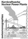 "Kernkraftwerke Nuclear Power Plants" steht oben. Zeichnung mit Reaktoren, Turbinen und Stromleitungen.