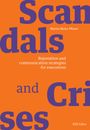 Text: "Martin Meier-Pfister, Reputation and communication strategies for executives, NZZ Libro." Große, lila Schrift auf orange.
