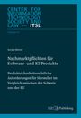 "Nachmarktpflichten für Software- und KI-Produkte". Titel, Autor: Soraya Weiner. EIZ Publishing-Logo unten.