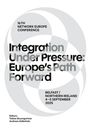 16TH NETWORK EUROPE CONFERENCE: Integration Under Pressure. Belfast, 4-5 September 2025. Hintergrund mit stilisierten Kreisen.