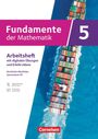 "Fundamente der Mathematik 5", Arbeitsheft NRW Gymnasium G9, zeigt Container-Schiff von oben, blaues Meer.