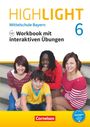 Gwen Berwick: Highlight 6. Jahrgangsstufe - Mittelschule Bayern - Workbook mit interaktiven Übungen auf scook.de, Buch,Buch