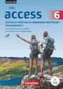 ENGLISH G9 | access 6, Zentrale Prüfung 10 NRW, Trainingsheft. Zwei Wanderer auf einem Berg mit Rucksäcken nach vorne blickend.