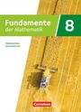 "Fundamente der Mathematik 8, Niedersachsen Gymnasium G9. Cornelsen. Luftaufnahme eines Mähdreschers auf einem Getreidefeld."