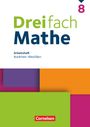 : Dreifach Mathe 8. Schuljahr. Nordrhein-Westfalen - Arbeitsheft mit Lösungen, Buch