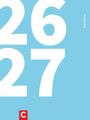 "Schulplaner" am rechten Rand, große weiße Zahlen "26" und "27" auf hellblauem Hintergrund.